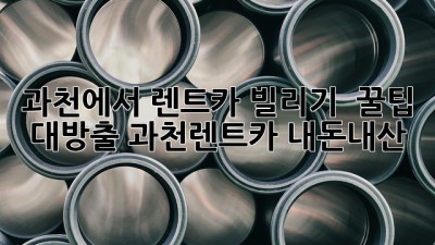 과천에서 렌트카 빌리기 🚗💨 꿀팁 대방출! #과천렌트카 #내돈내산
